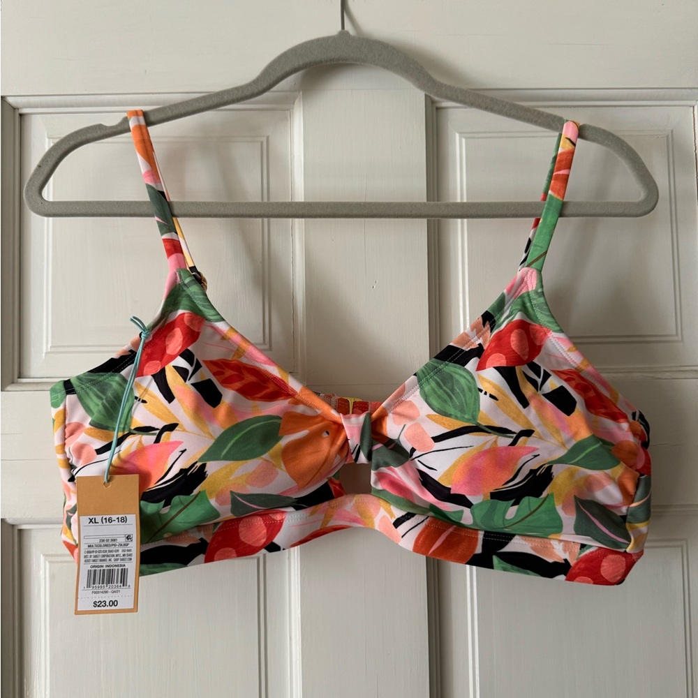 NWT Kona Sol TOP and BOTTOM tropical bikini set L and XL